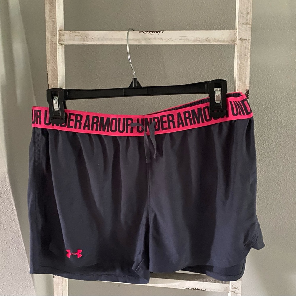 Under Armour shorts with Pink band